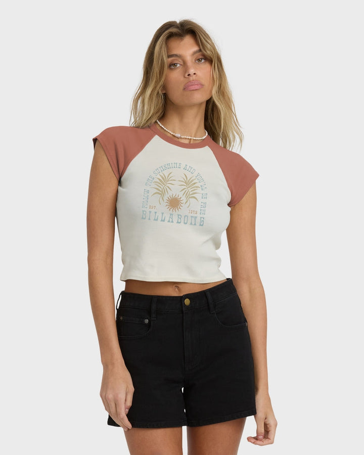 Forever Had Short Sleeve Raglan Tee in Sedona