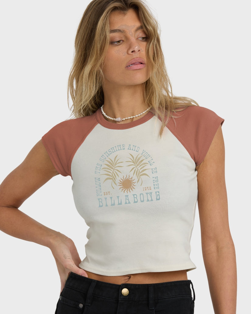 Forever Had Short Sleeve Raglan Tee in Sedona