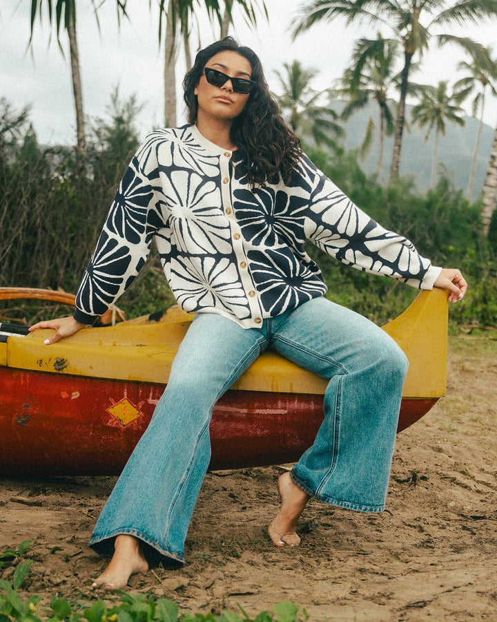 Overheated Cardi in Black Sands