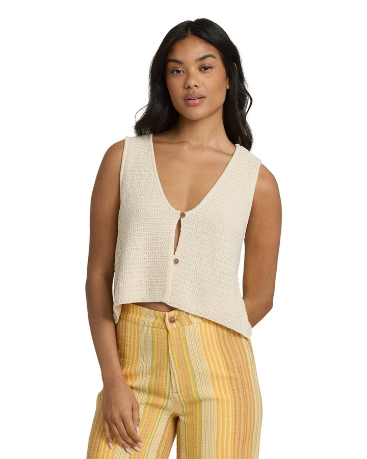 Need Now Sweater Tank in White Cap