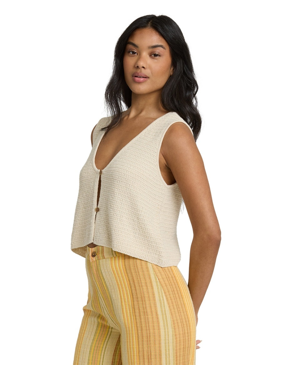 Need Now Sweater Tank in White Cap