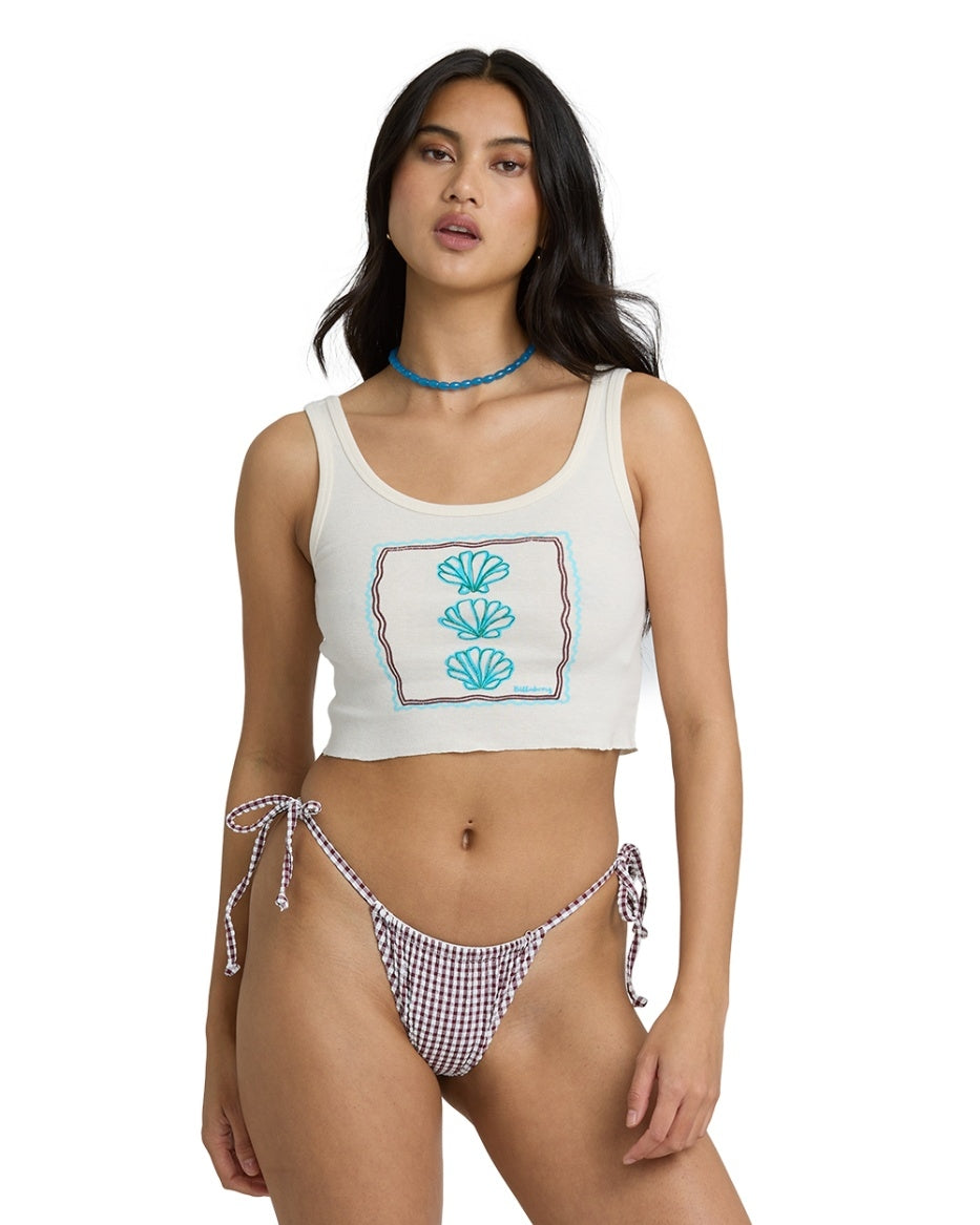 Wind Drifter Tank in White Cap