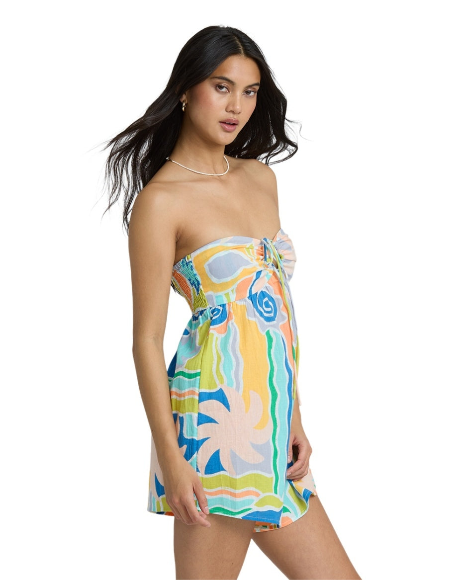 So Groovy Romper in Blue Multi