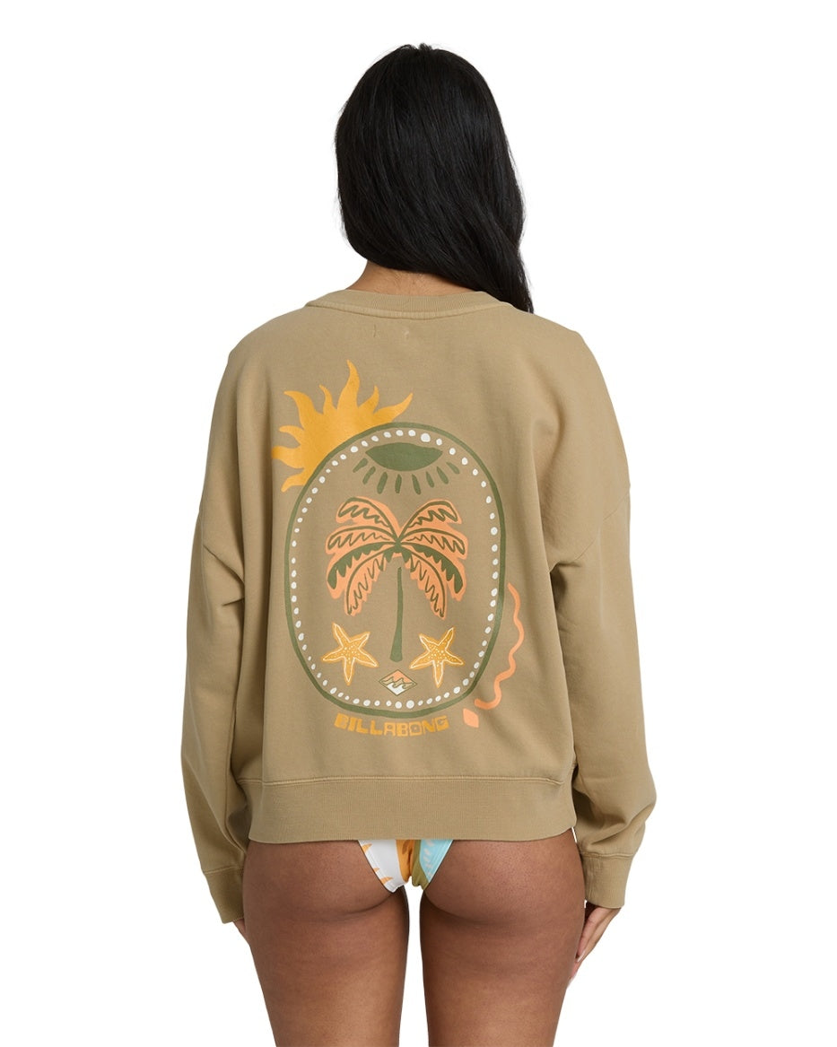 Echo Crew Fleece in Stone