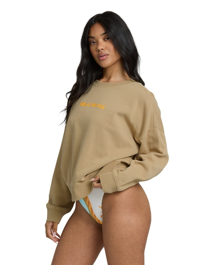Echo Crew Fleece in Stone
