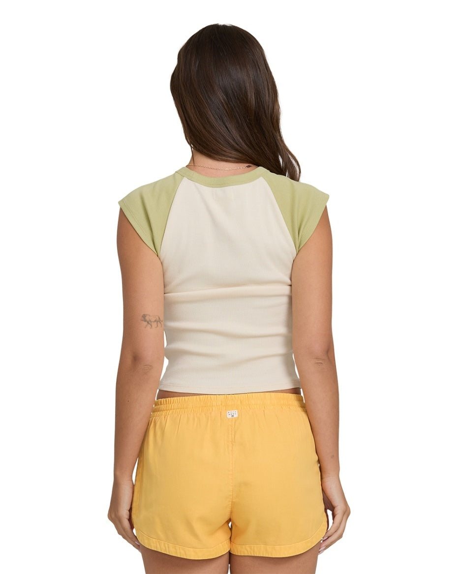 Horizon Short Sleeve Raglan in Cactus