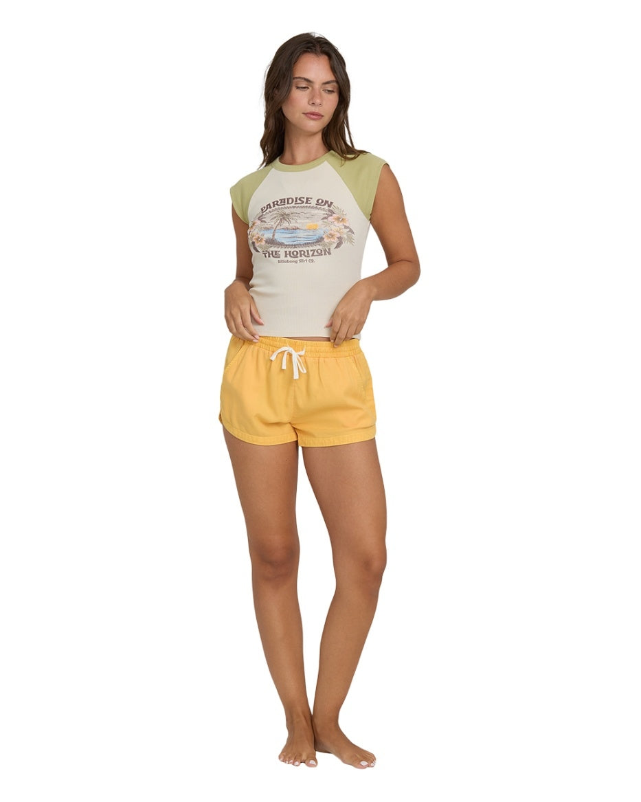 Horizon Short Sleeve Raglan in Cactus