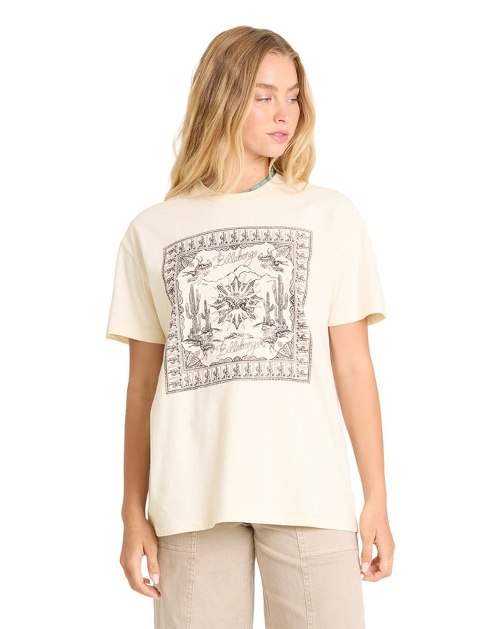 Heading West Short Sleeve Tee in White Cap