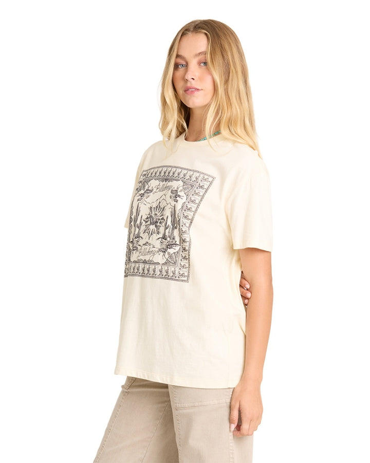 Heading West Short Sleeve Tee in White Cap