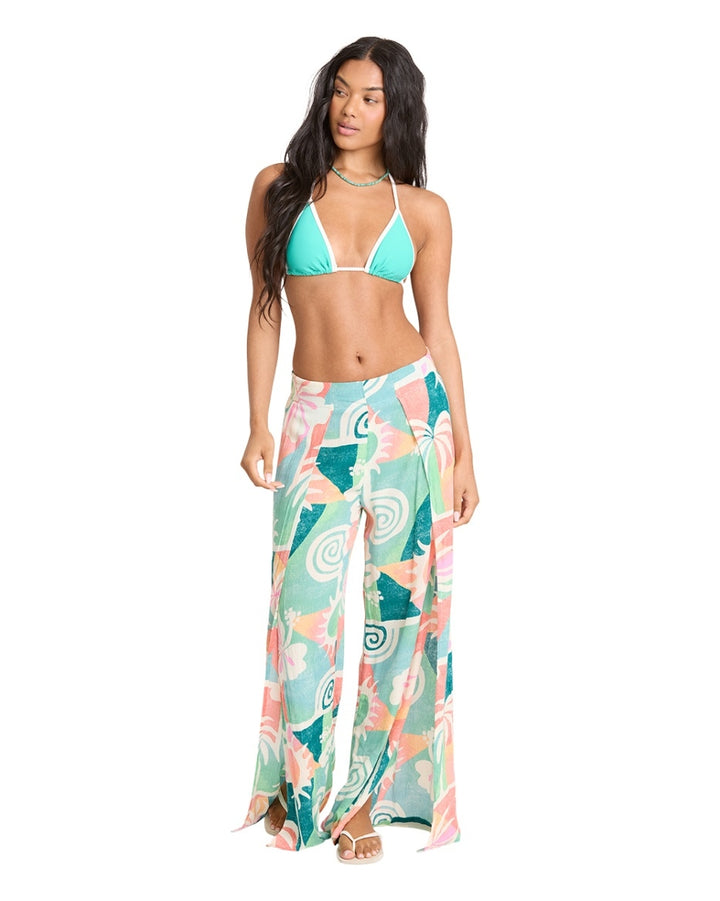 Split Spirit Pants in Misty Blue
