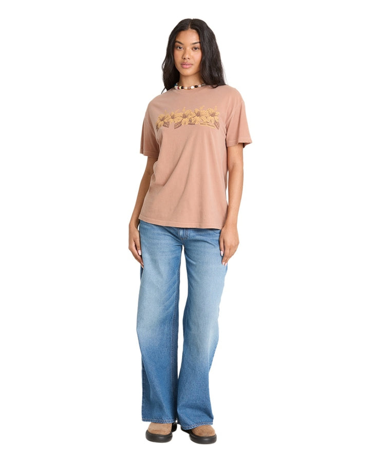 Hello Sundown Short Sleeve Tee in Sugar Almond