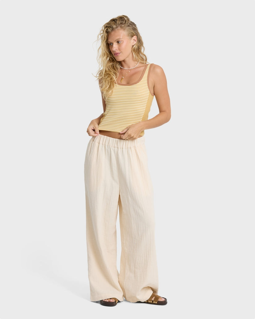 Beach It Knit Tank in Curry