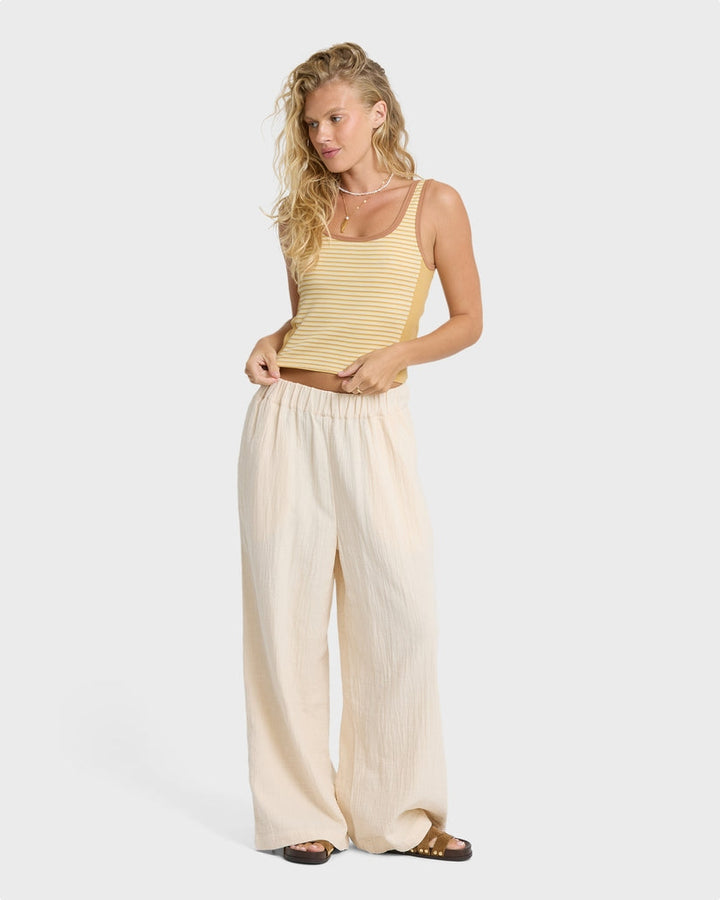 Beach It Knit Tank in Curry