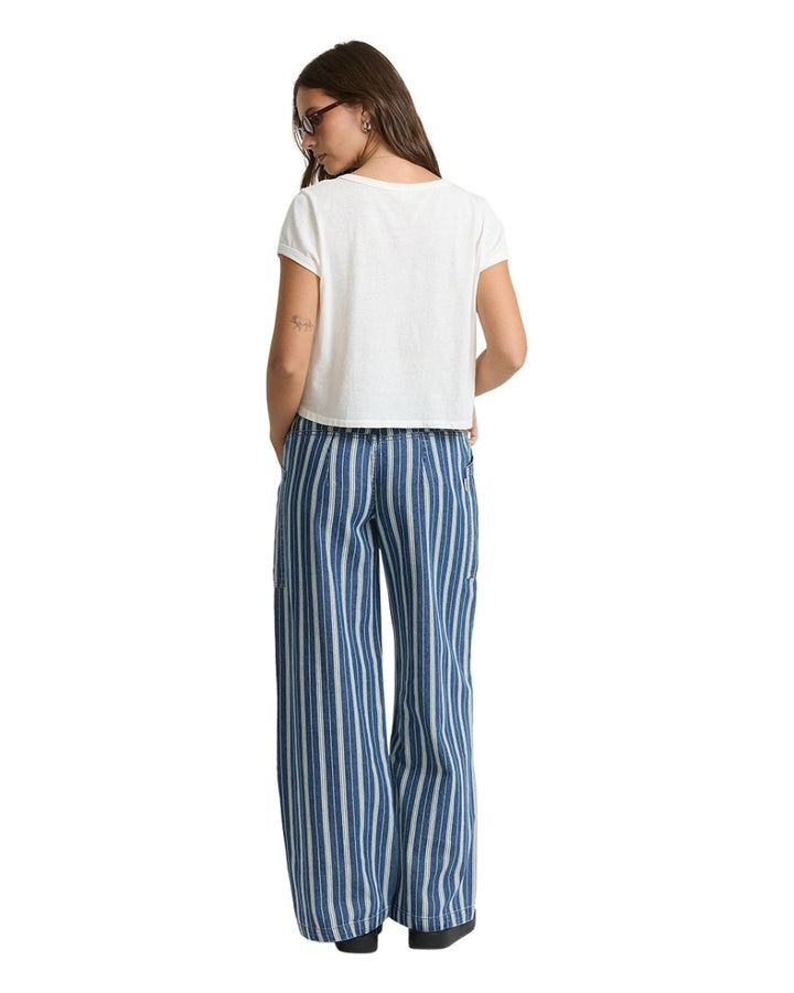 Zonte Elastic Waist Saltwashed Pant in Blue Smoke