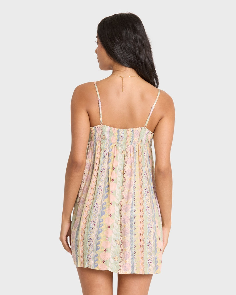 Dream of Me Mini Dress in Smoke Green