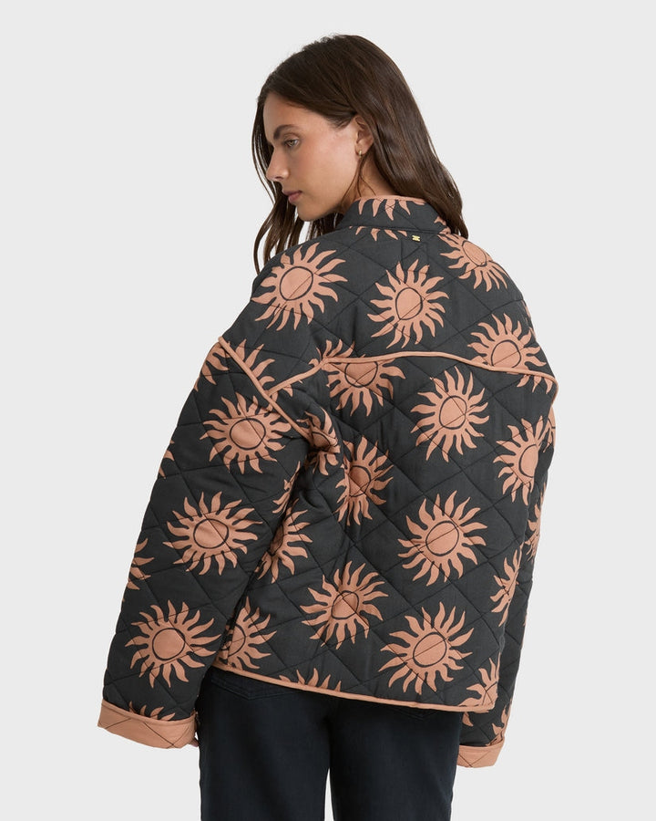 Folk Story Jacket in Black Sands