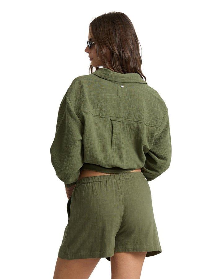 Wanderer Woven Shorts in Canteen