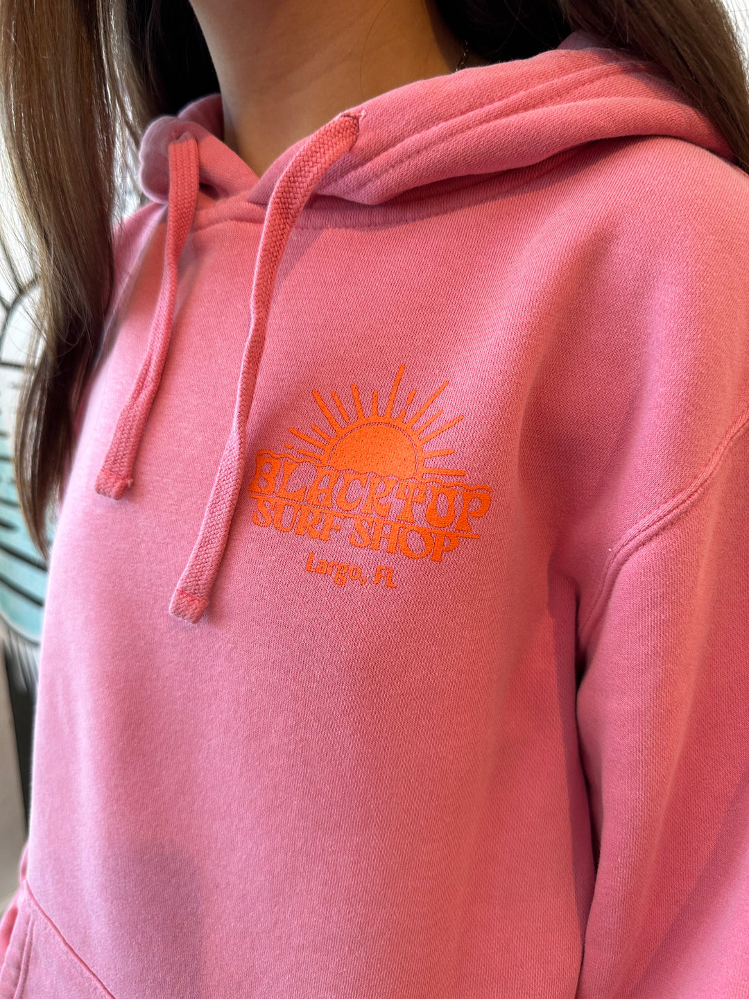 Blacktop Sun Pigment Hoodie in Bubblegum