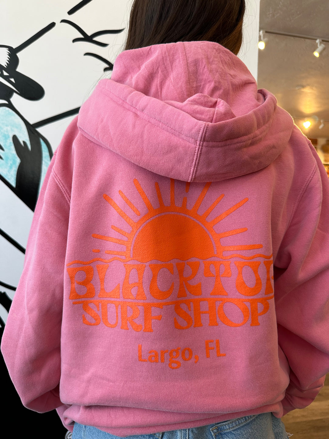 Blacktop Sun Pigment Hoodie in Bubblegum