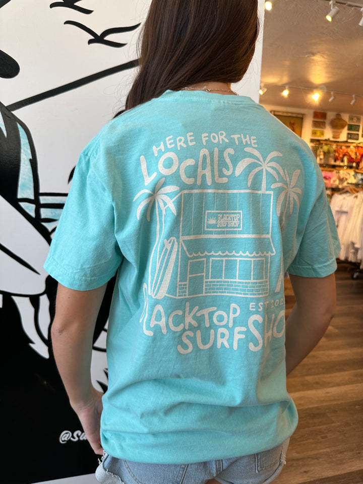 Locals Tee in Chalky Mint