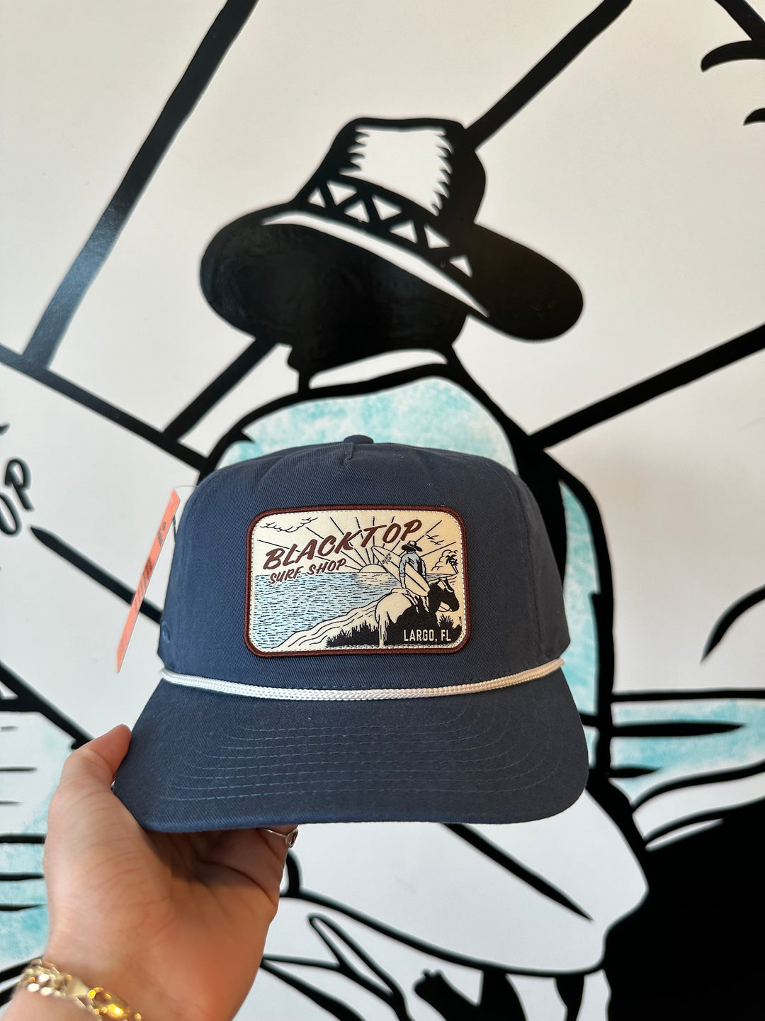 Wayne Patch Hat in Admiral Blue