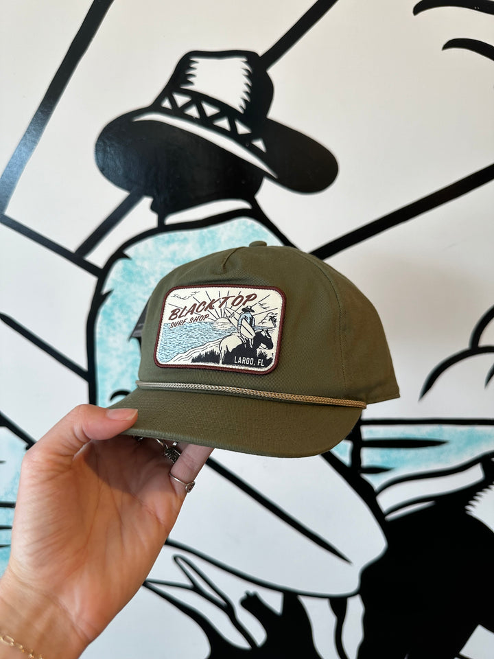 Wayne Patch Hat in Duffle Green