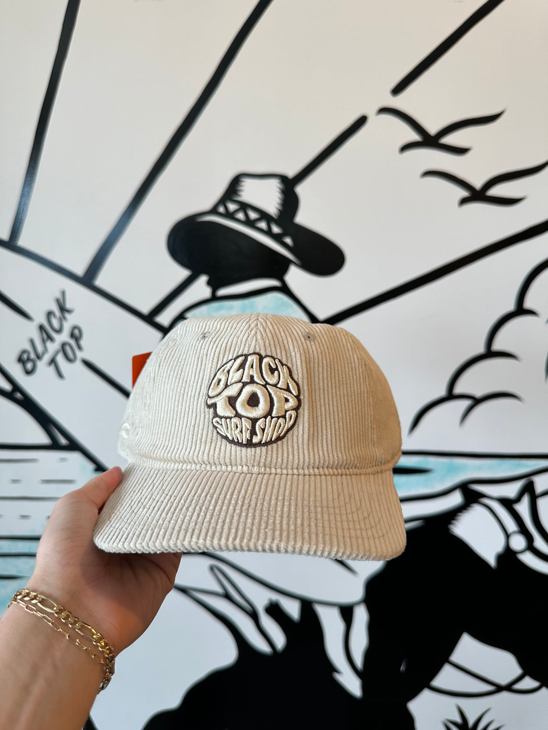 Largo Corduroy Hat in Bone