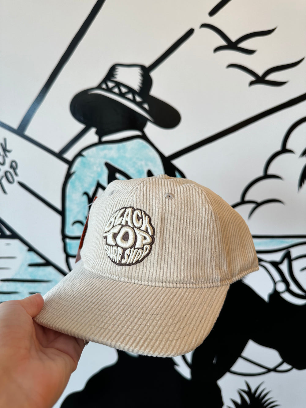 Largo Corduroy Hat in Bone