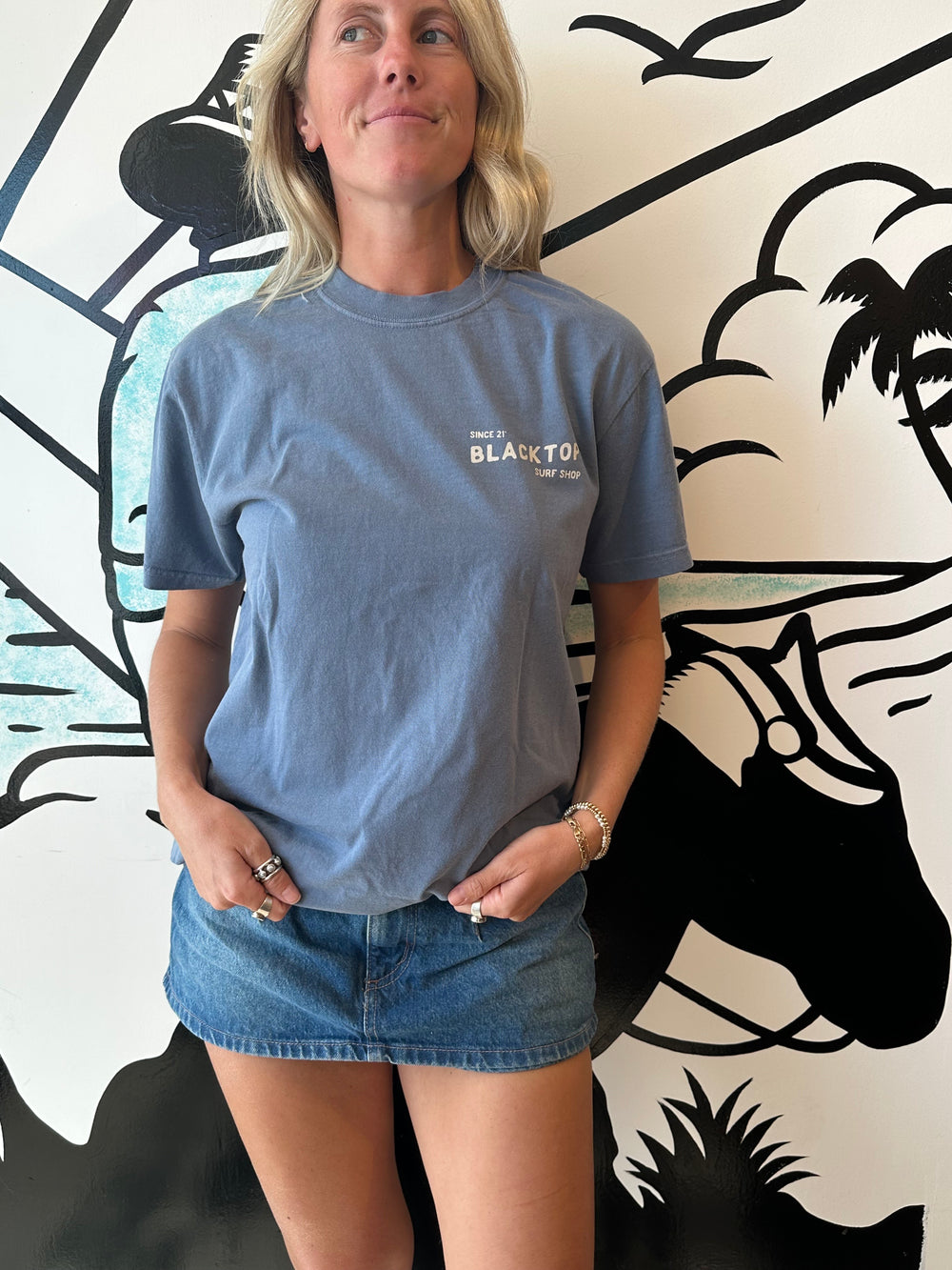 Dada Tee in Blue Jean