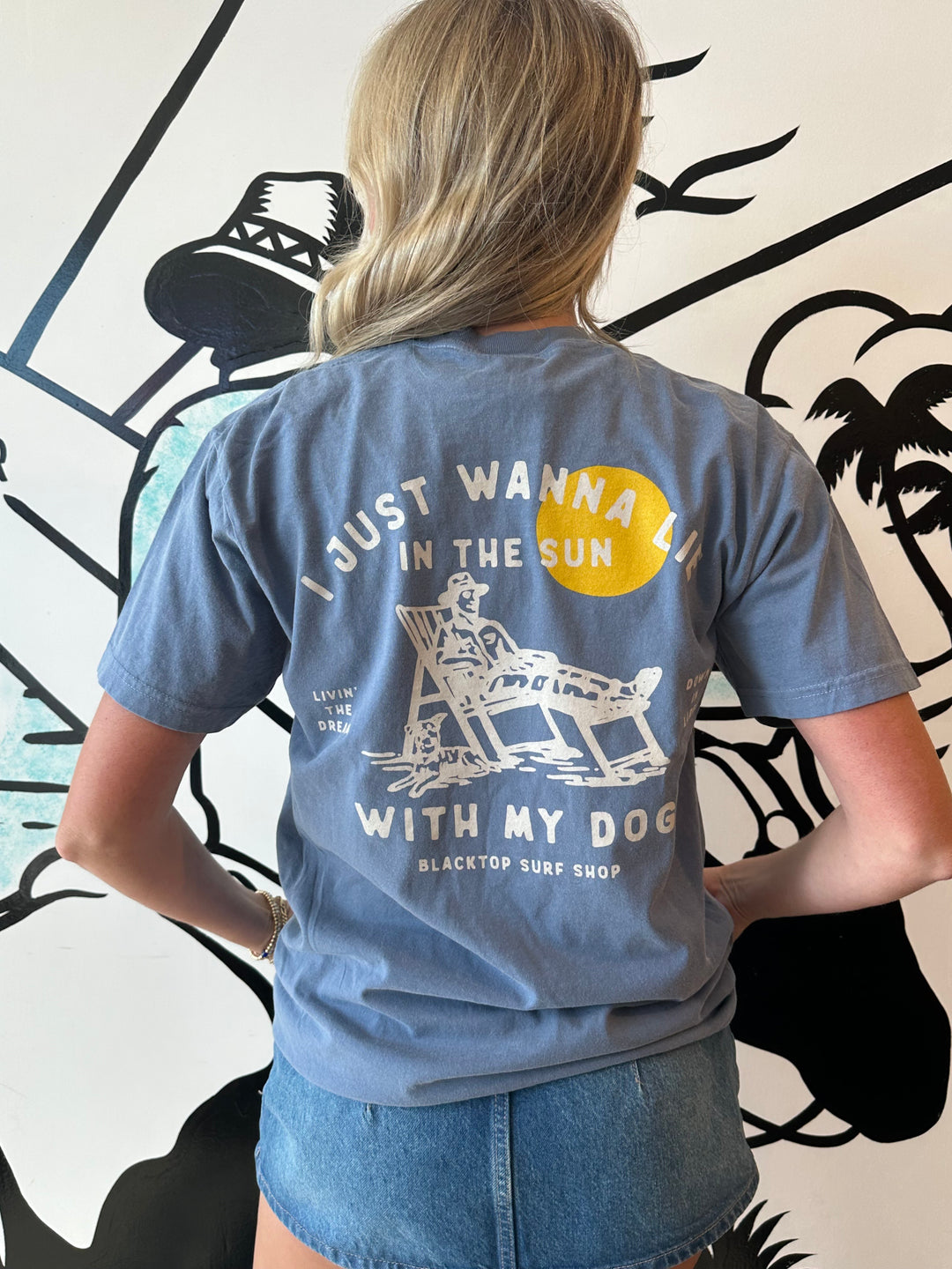 Dada Tee in Blue Jean