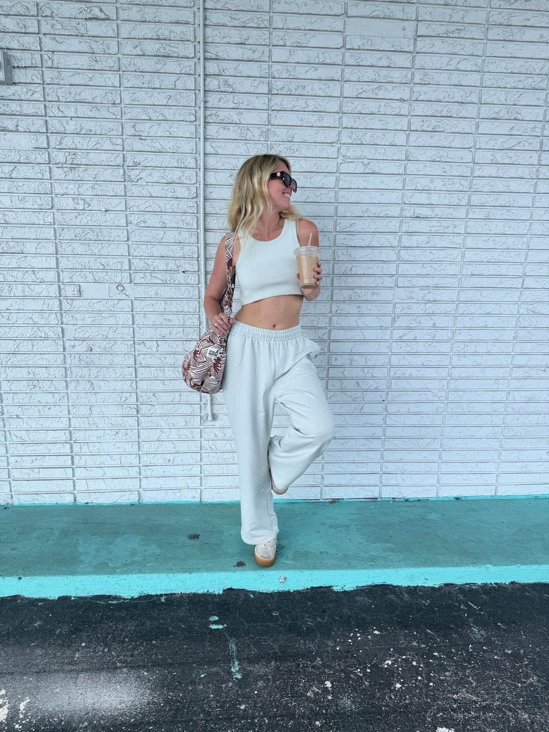 Zoey Sweat Pants in Cloud