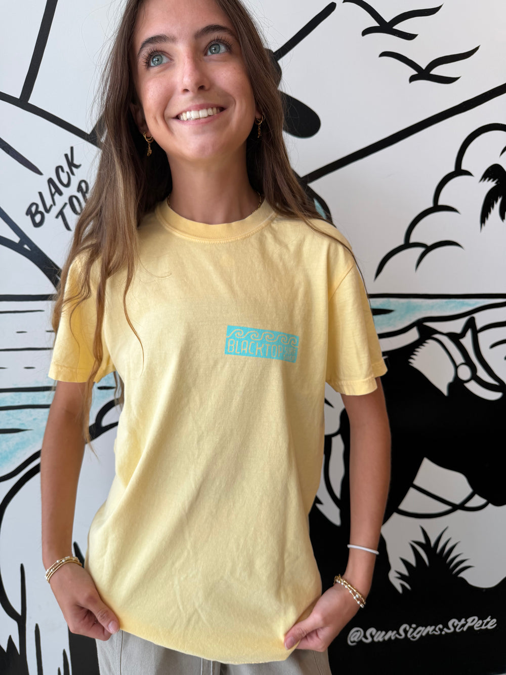 Geo Surf Tee in Butter