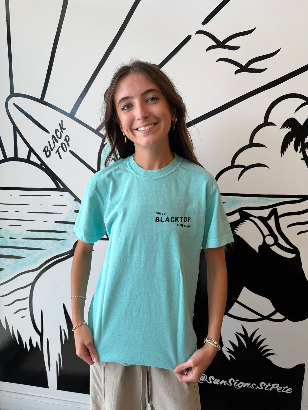Dada Tee in Chalky Mint