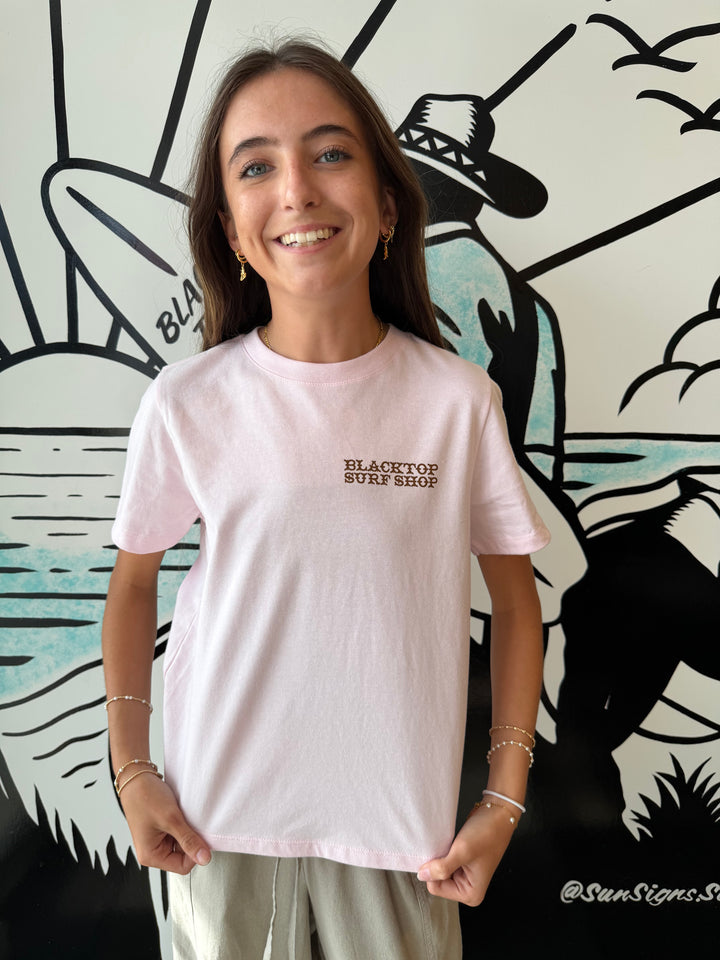 Blacktop Pressed Penny Tee in Soft Pink