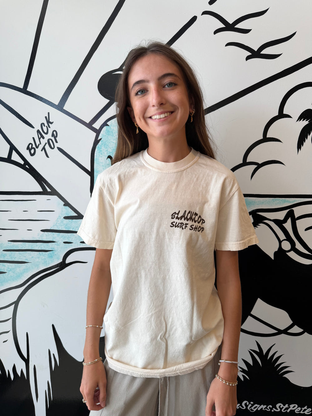 Blacktop Vintage Conch Tee in Ivory