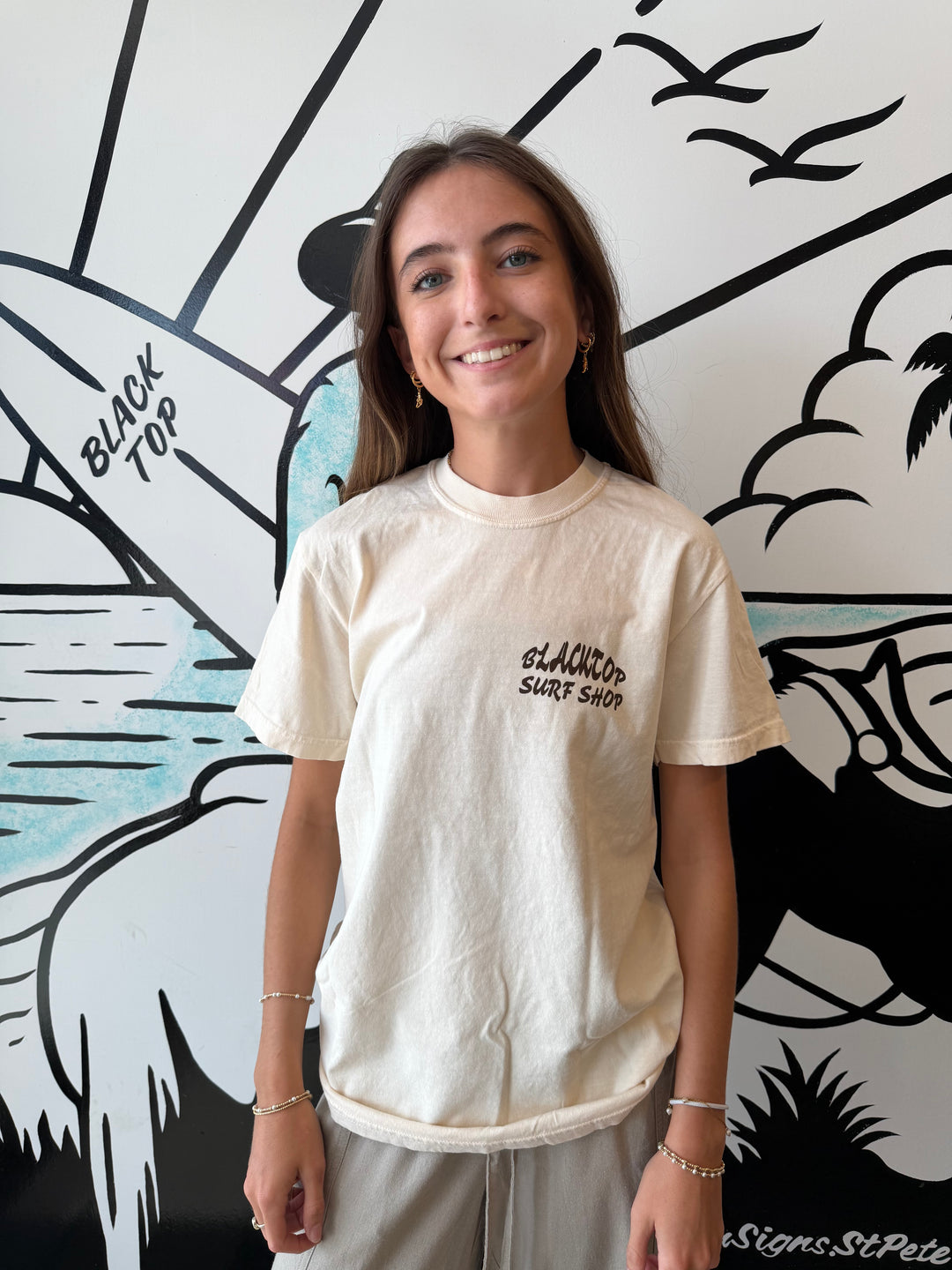Blacktop Vintage Conch Tee in Ivory