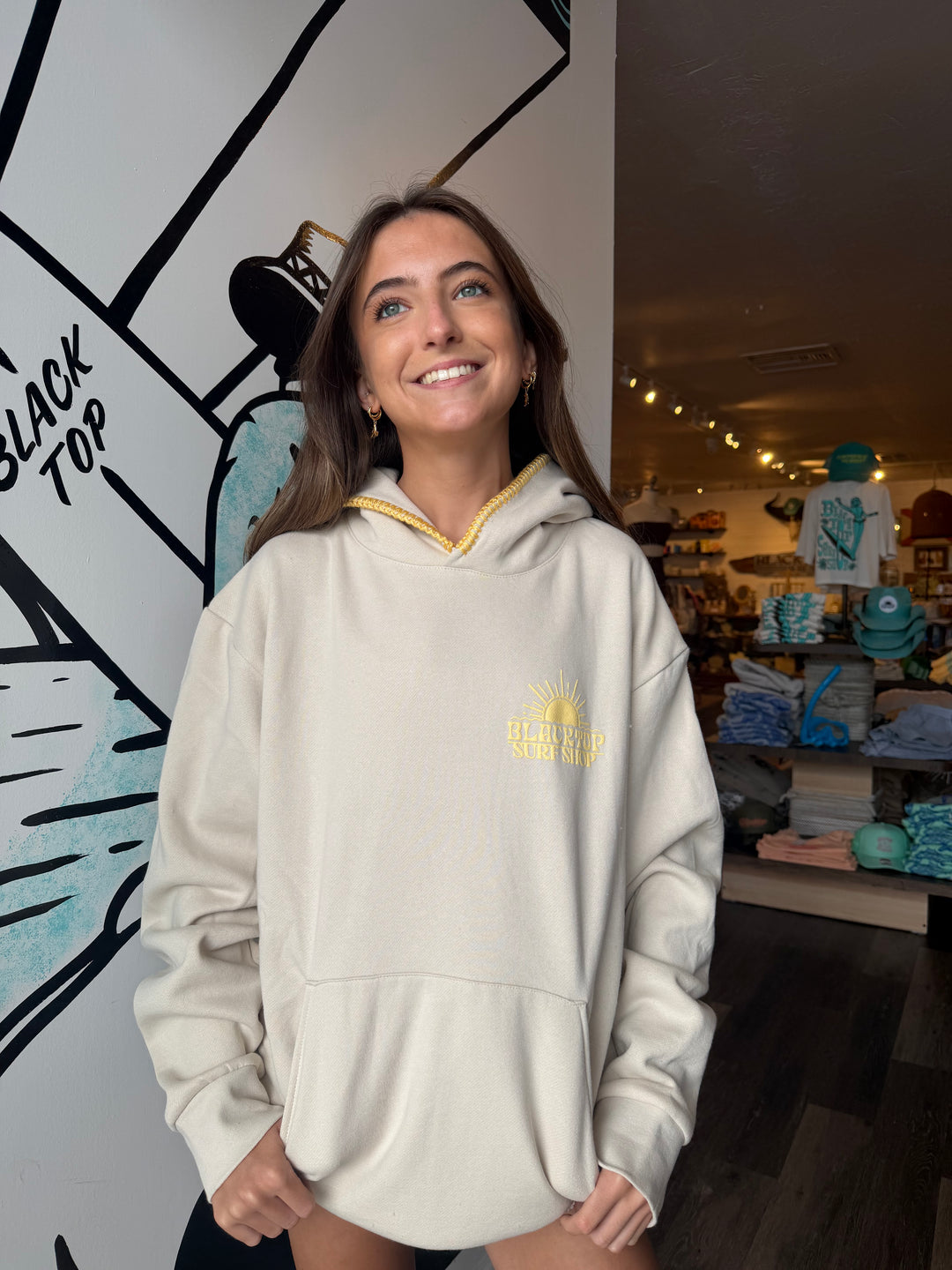 Blacktop Shores Hoodie in Sunshine