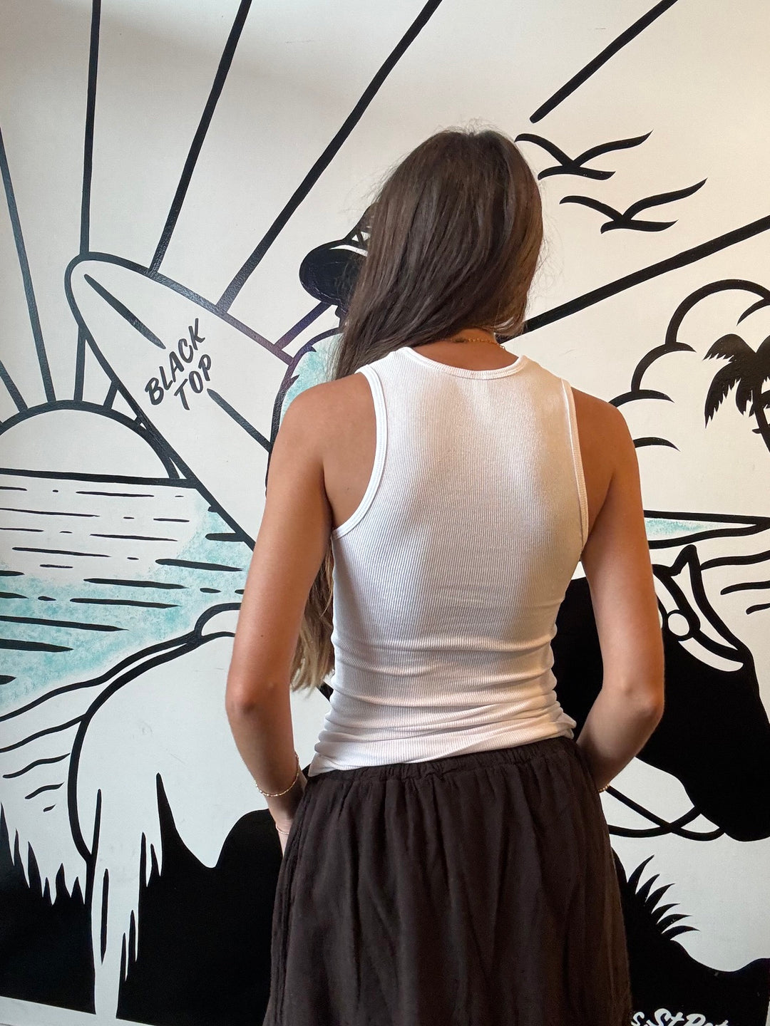 Sunglint Tank Top in Diamond