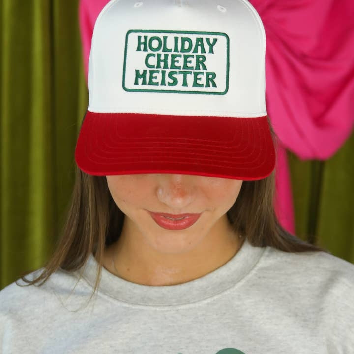 Holiday Cheer Meister Trucker Hat Red