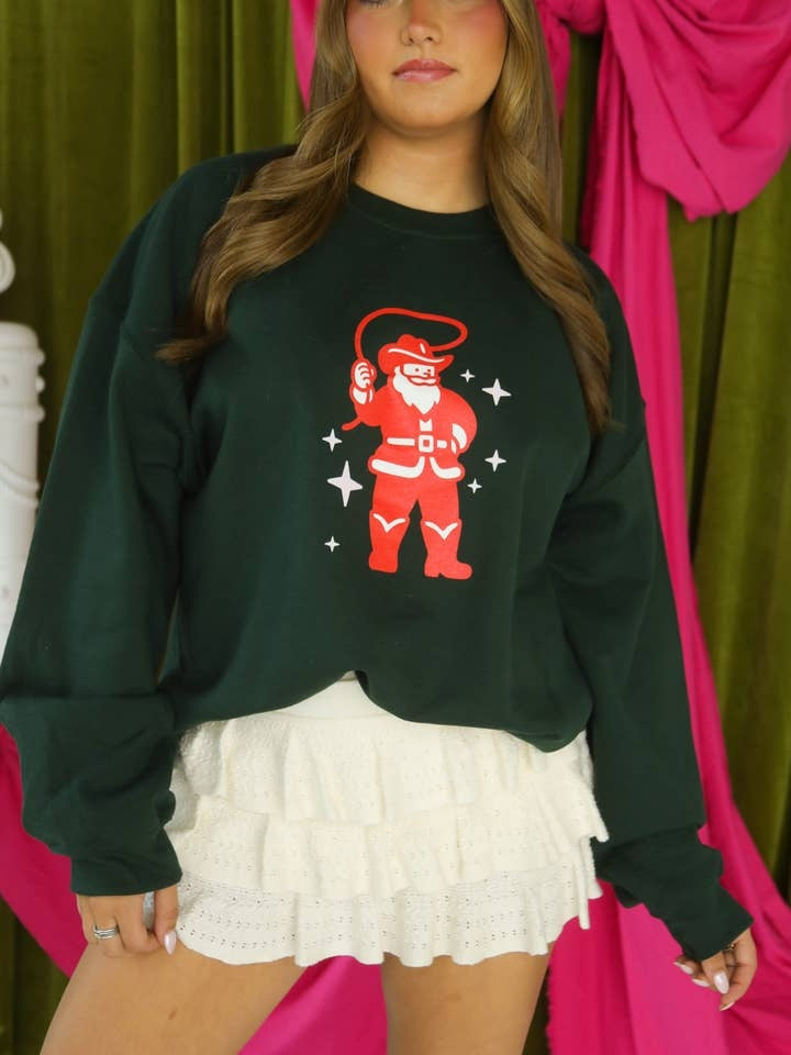 Santa I Want A Cowboy Sweatshirt