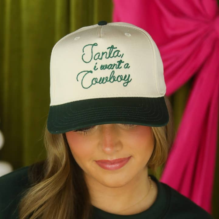 Santa I Want A Cowboy Trucker