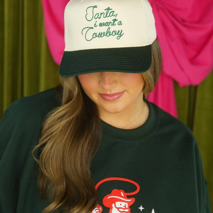 Santa I Want A Cowboy Trucker