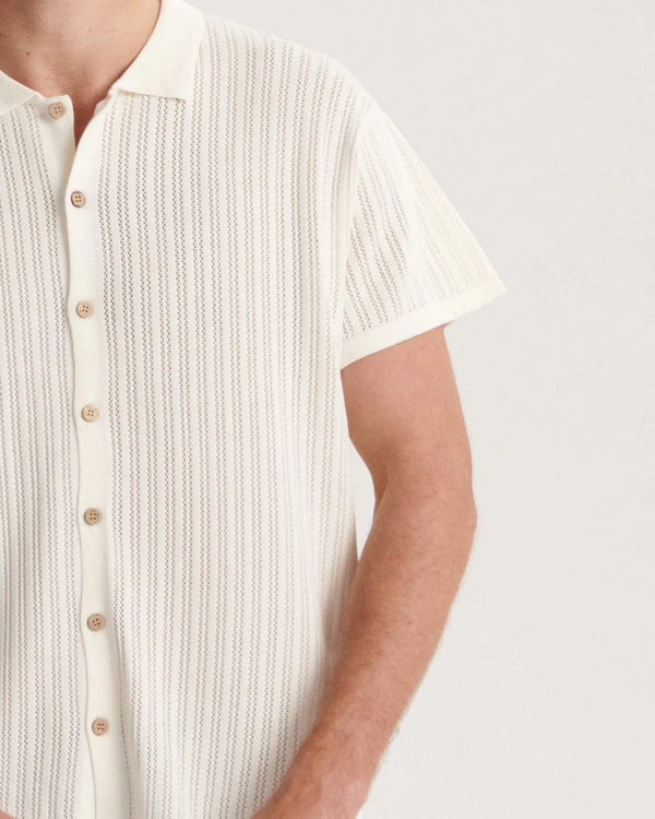 Intro Knit Shirt in White