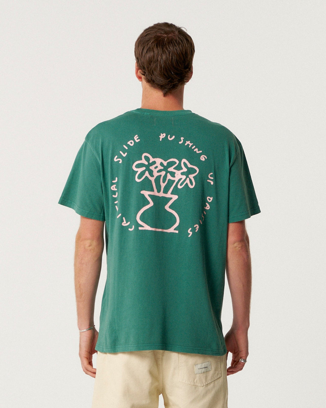 Daisy Tee in Dusty Green