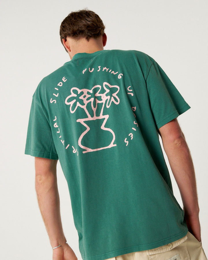 Daisy Tee in Dusty Green