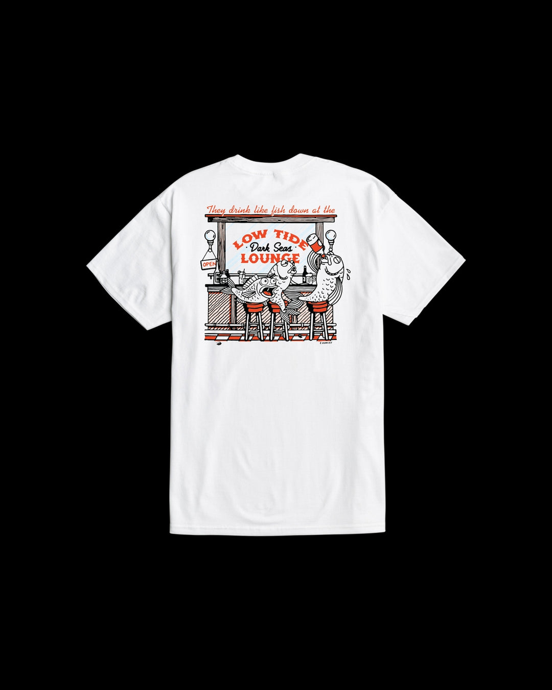 Bar Stool Stock T-Shirt in White
