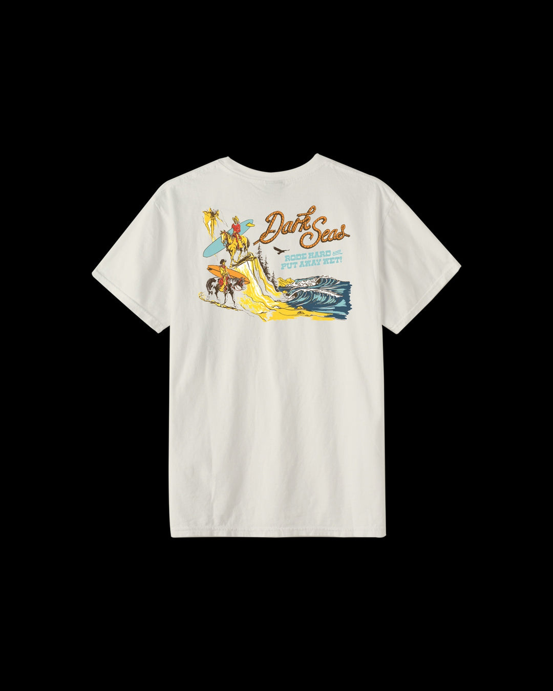 Ride Hard Pigment T-Shirt in Antique White