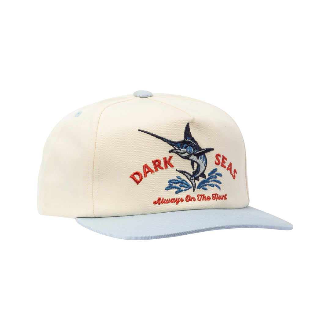 Vapor Hat in in White and Light Blue