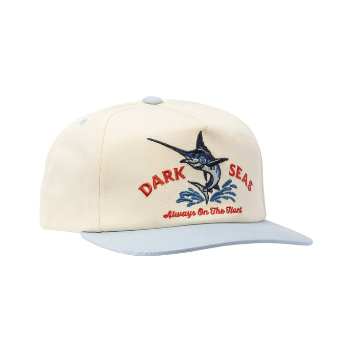 Vapor Hat in in White and Light Blue