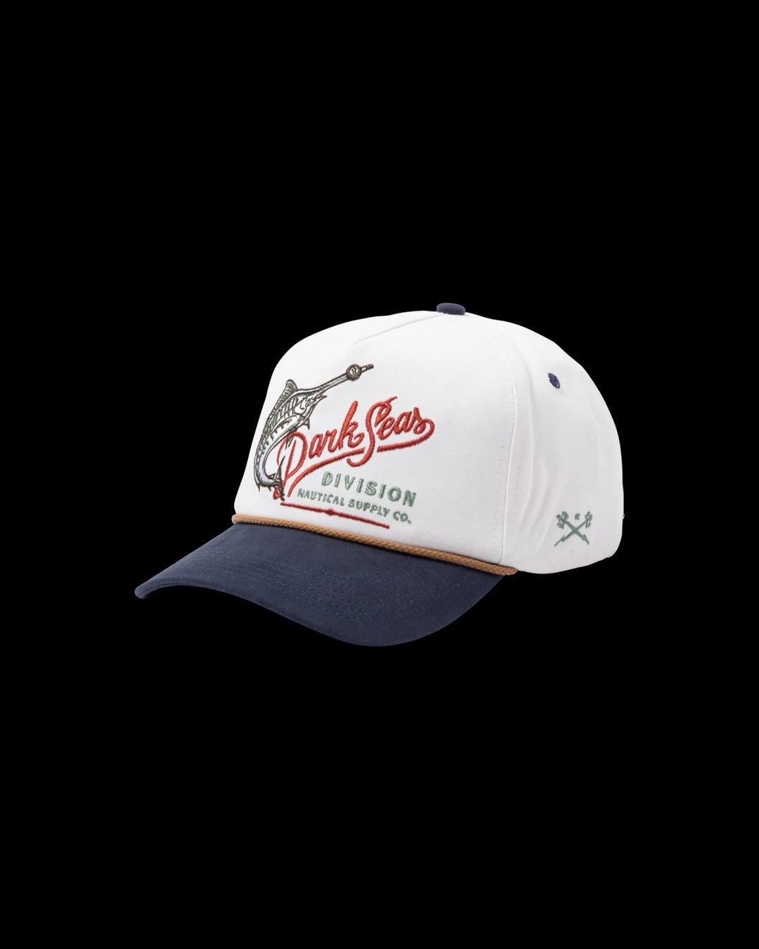 Reyes Hat in Off White and Navy